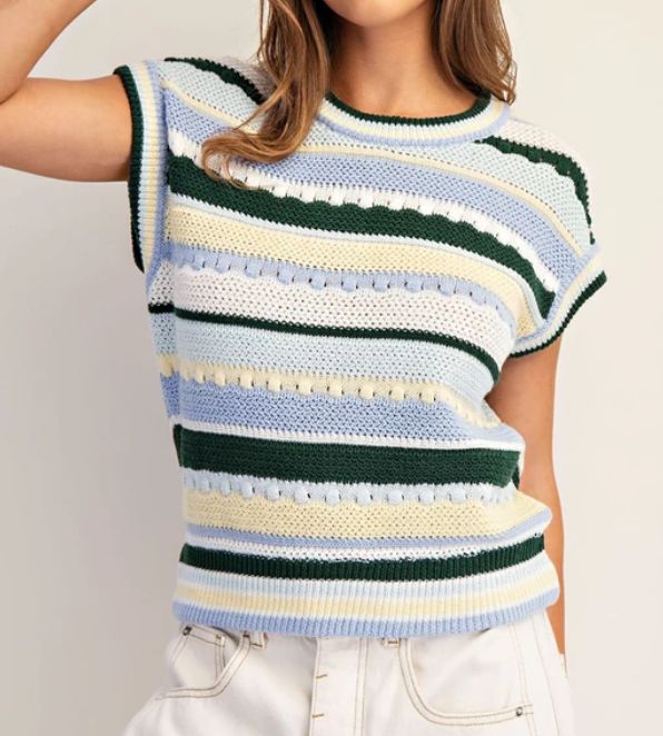 Olive Sky Spring Sweater, Size: Sm