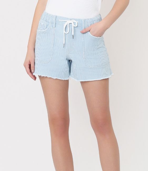 Stripe Drawstring Short