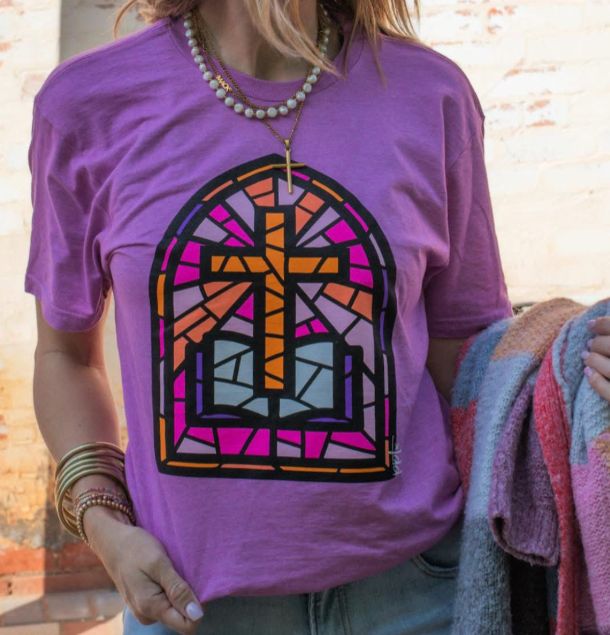 Stained Glass Tee, Size: Sm