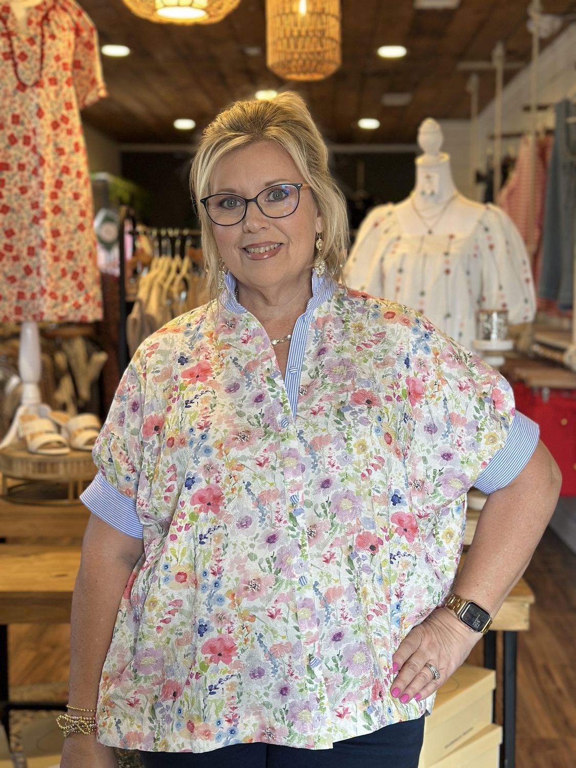Spring Floral Mix Blouse