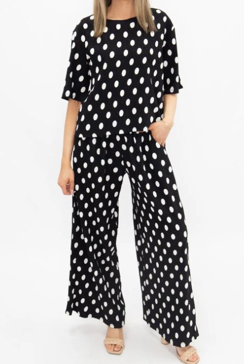 The Earhart Polka Dot Top