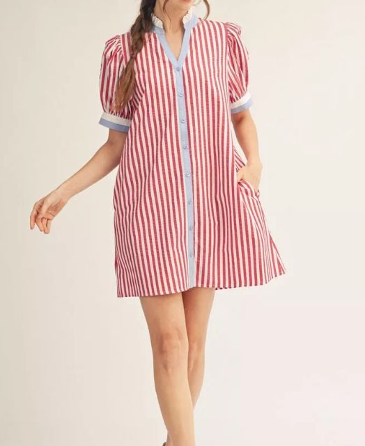Patriotic Striped Dress