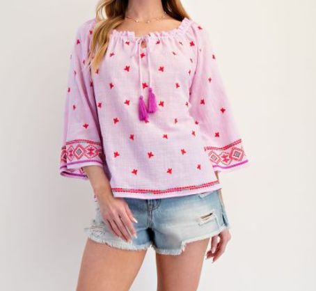 Lipstick Pink Top