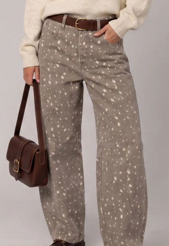 Mocha Fawn Barrel Pants