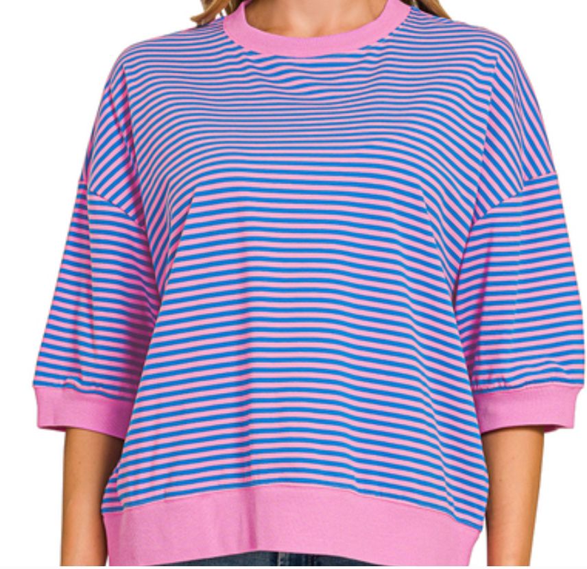 Casual Striped Fall Tops