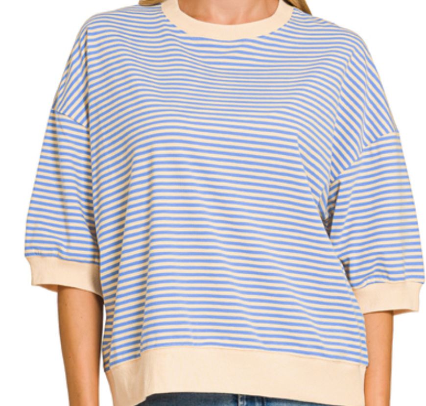 Casual Striped Fall Tops