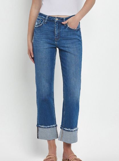 Daphne HR Cuffed Straight, Size: 24