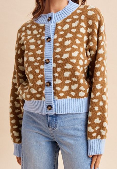 Axis Sweater w/Blue Trim, Size: Sm
