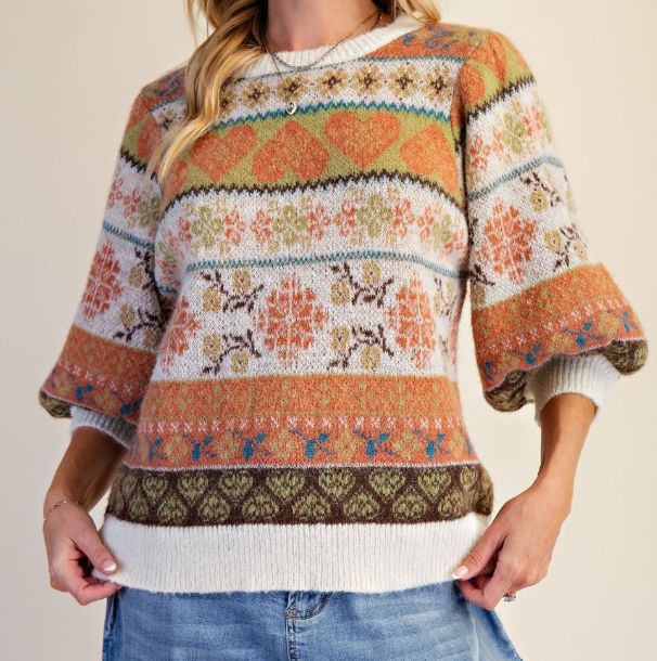 Fall in Love Sweater, Size: Sm