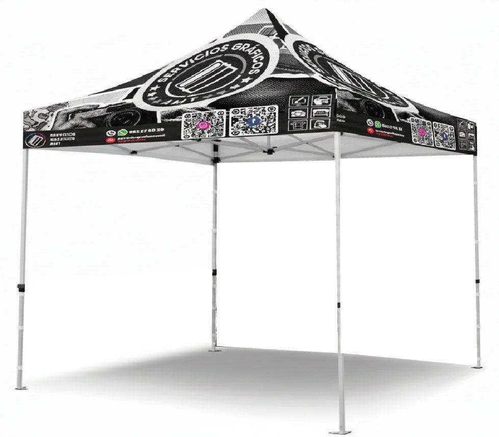 Carpa Impresión Completa 3x3