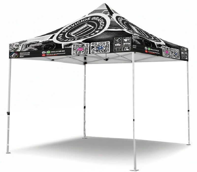 Carpa Impresión Completa 3x3