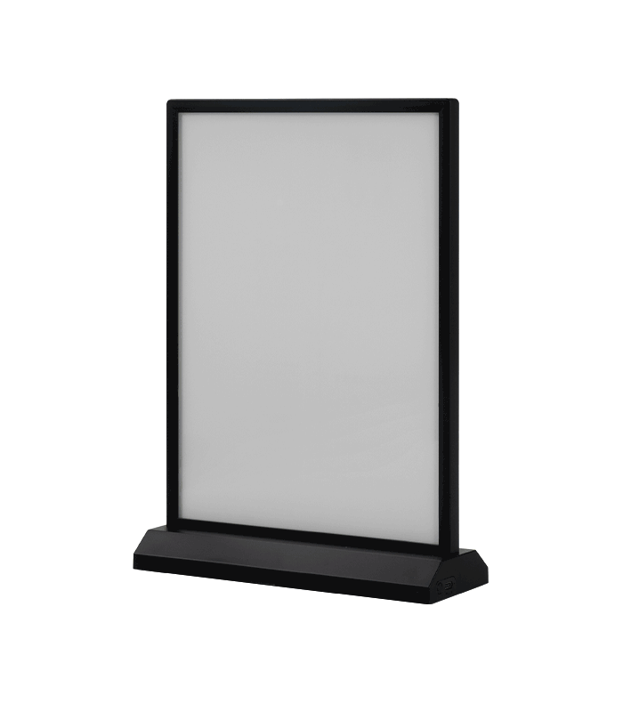Porta Menú de Sobremesa Retroiluminado A4 Porta Menú de Sobremesa Retroiluminado A4