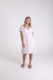 Linen Beaded Dress