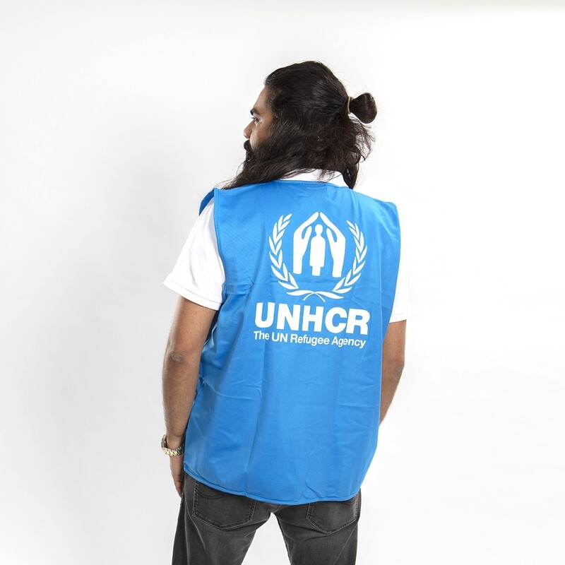 Visibility blue vest