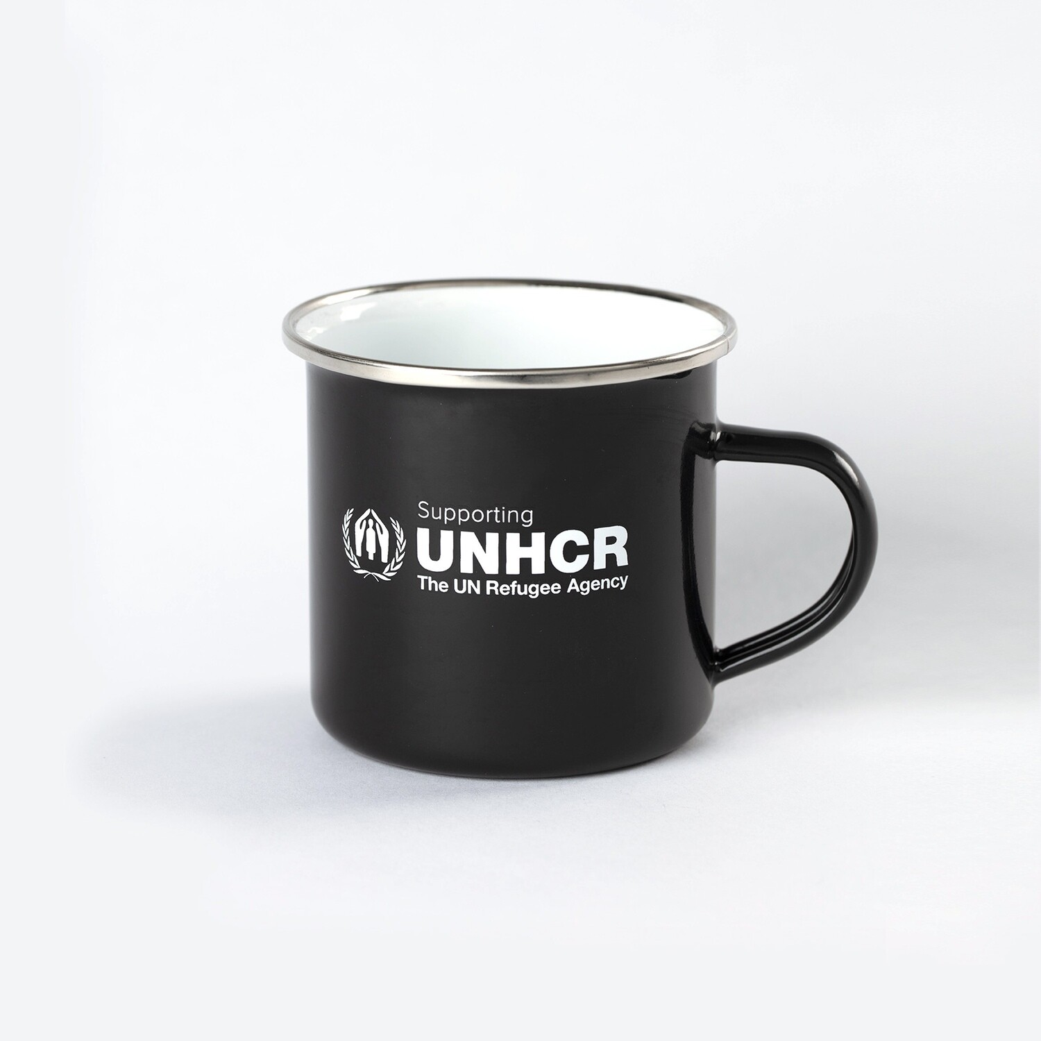 Mug - metal and enamel