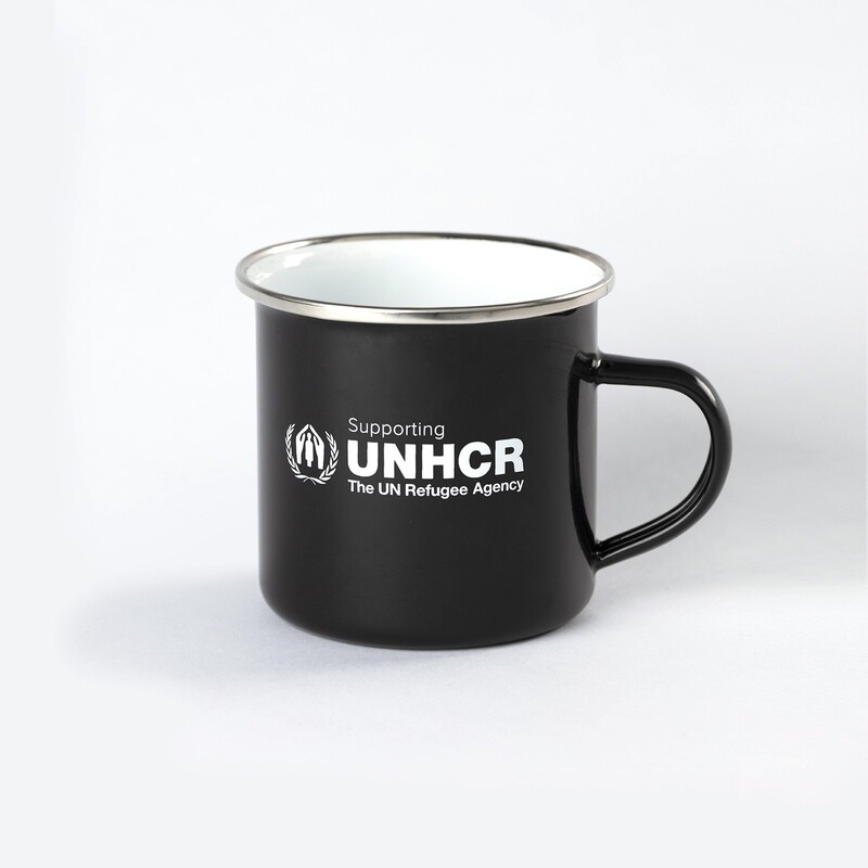 Mug - metal and enamel