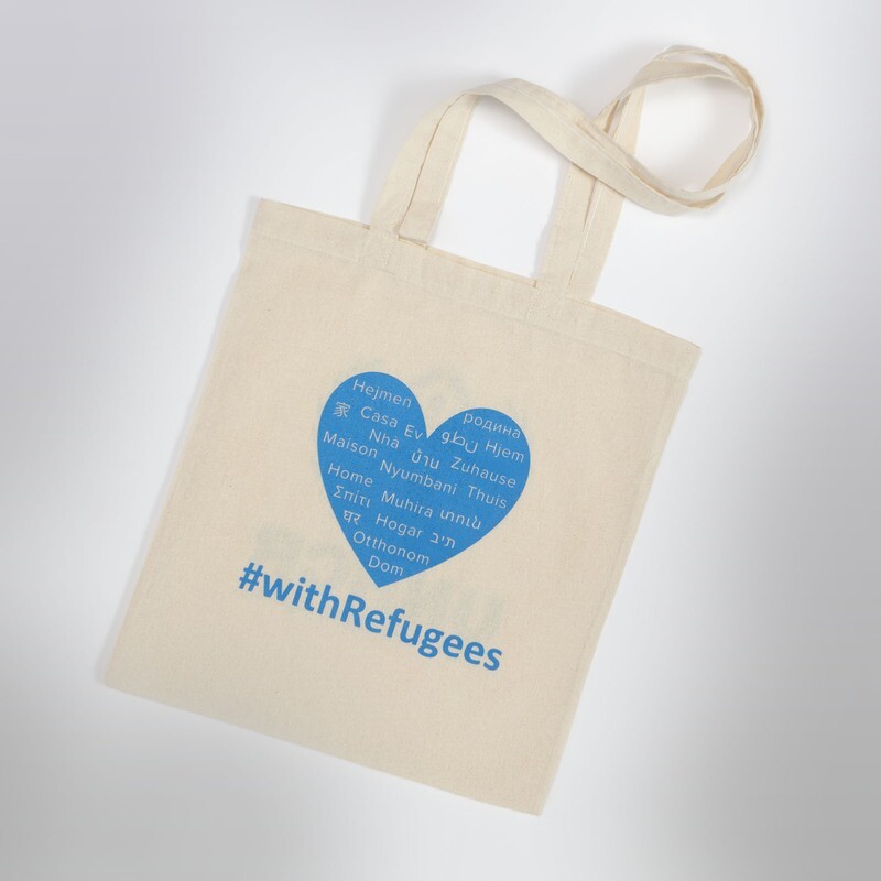 Cotton Tote Bag - Blue Heart