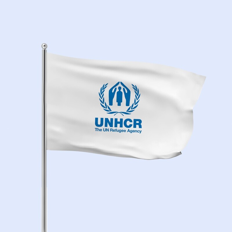Flag - UNHCR 3'x4' (91x122 cm)