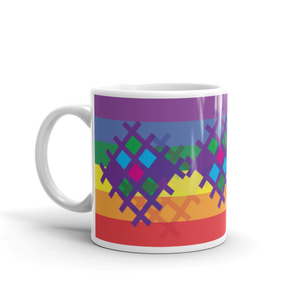 "Pride," Mayan Weaving Pattern mug