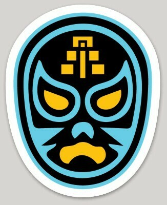 Lucha Libre, Mayan Blue Demond sticker