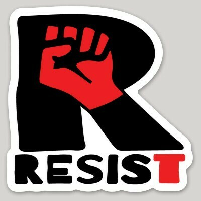 RESIST, Fist in the air sticker