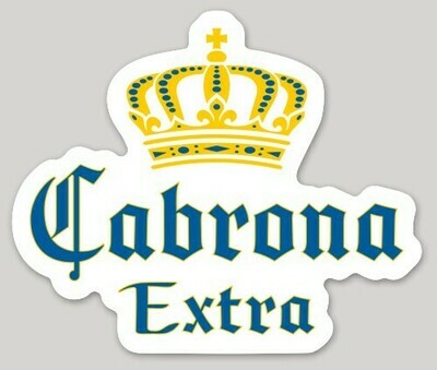 Cabrona Extra, funny Mexican beer sticker