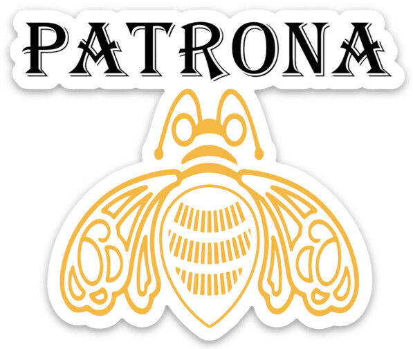 Tequila label, Patrona, female boss, La Jefa, Mexican Cabrona, Chingona, laptop water bottle sticker, Mexican female boss, bad ass Mexican
