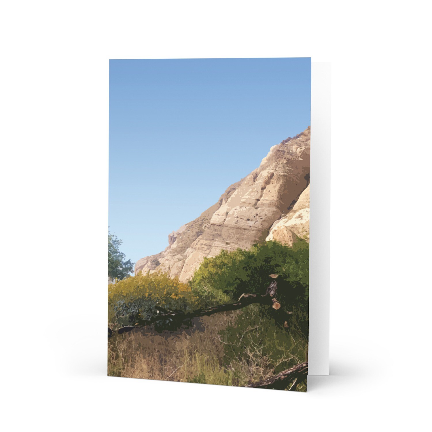 California dessert landscape, greeting card. Photography and graphic work by Edgar R. Ayala ©2022