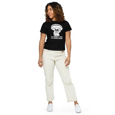 Unisex waist high t-shirt with Mexican Yoda design