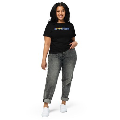 Revolution is LOVE, PRIDE, Women’s high-waisted t-shirt