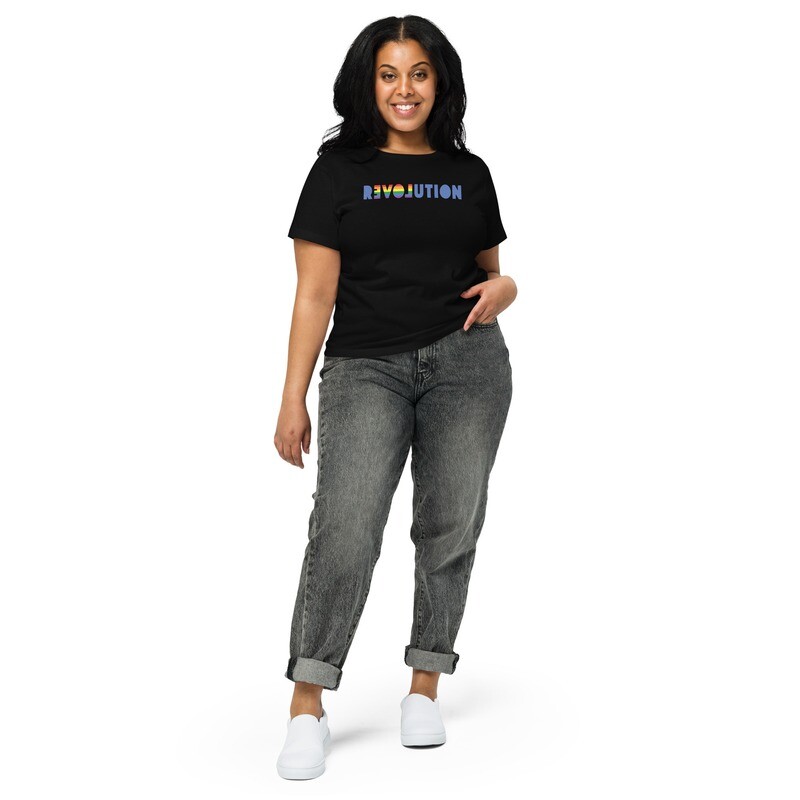 Revolution Pride LOVE, w’s high-waisted t-shirt