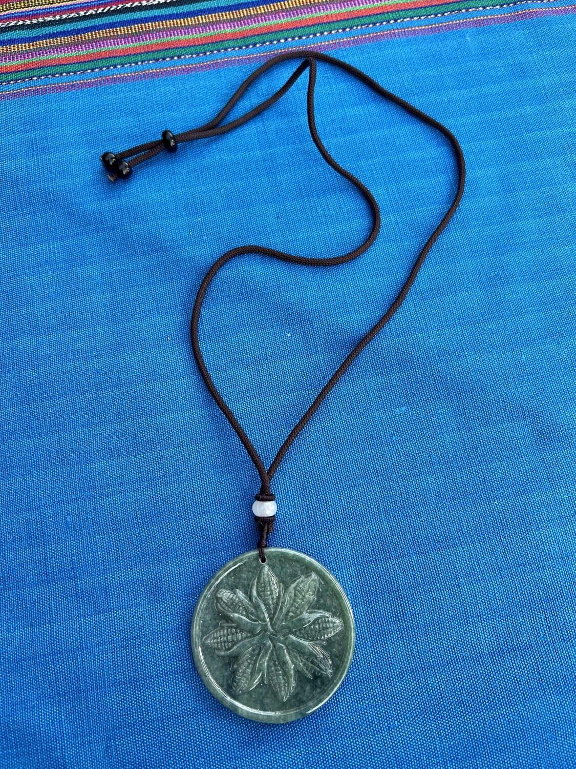 Sacred Corn Circle mandala necklace