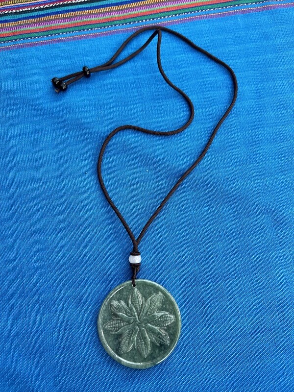 Sacred Corn Circle mandala necklace