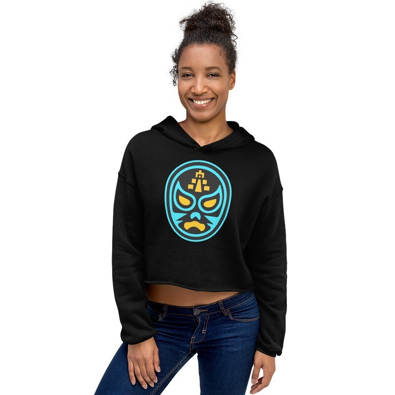 Lucha Libre Bella Canvas Cropped Hoodie