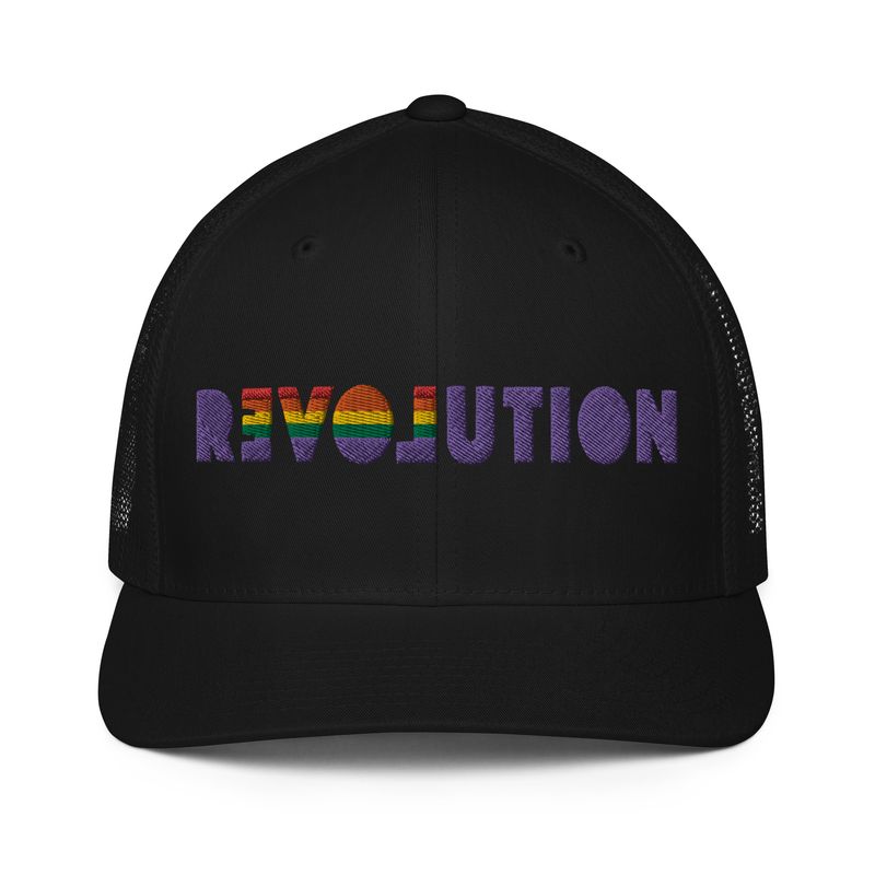 Revolution LOVE Closed Elastic band-back Trucker Hat