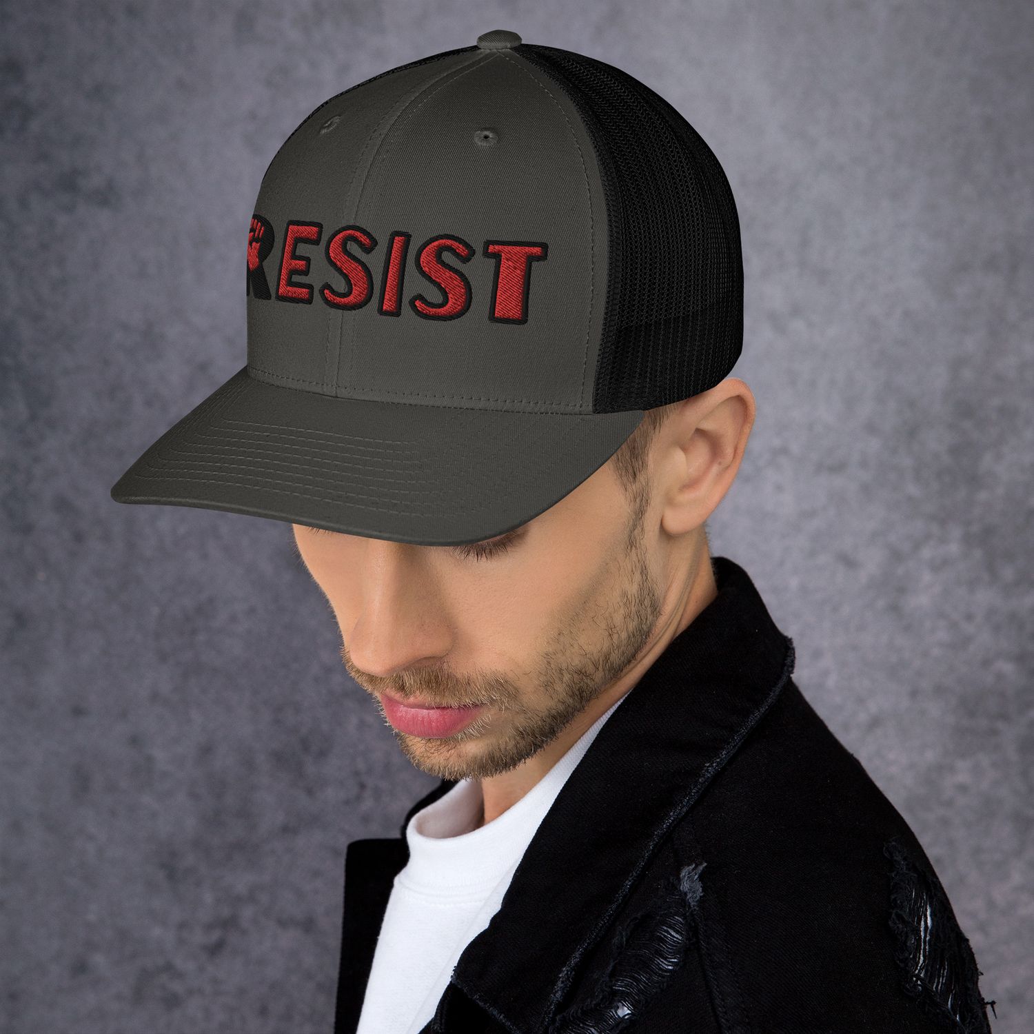 RESIST Retro Snap Back Trucker Hat