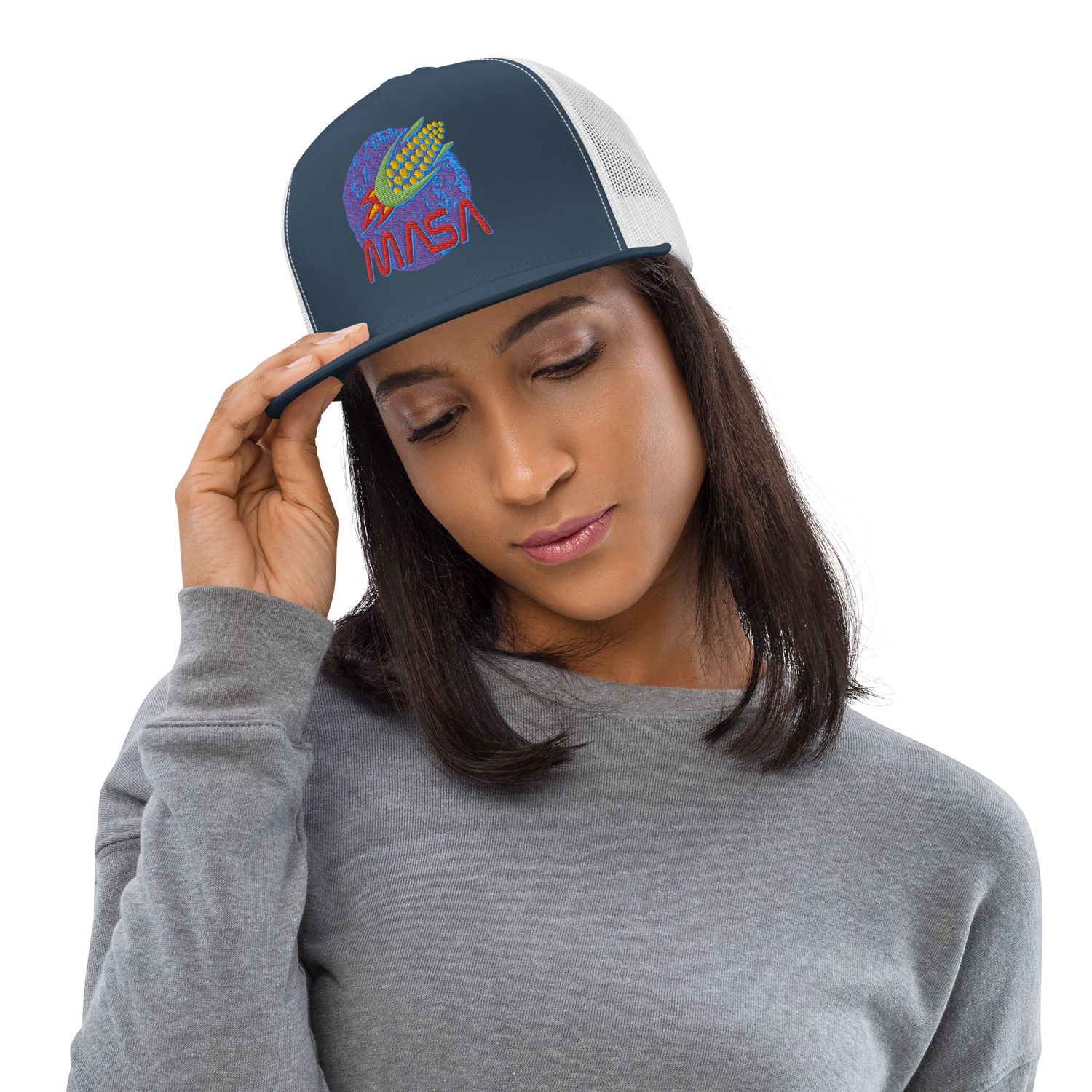 MASA Cornship Trucker Cap with flat brim