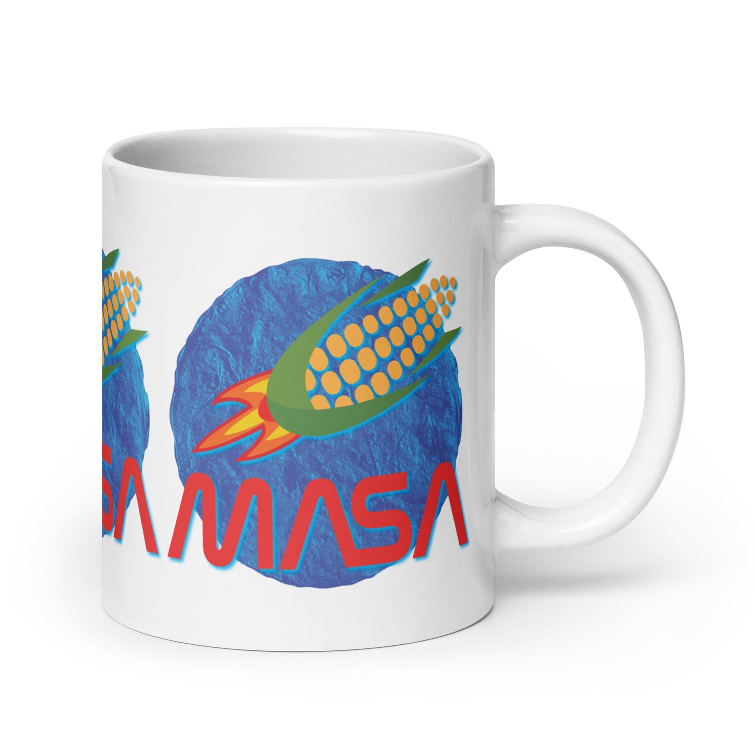 MASA White glossy mug