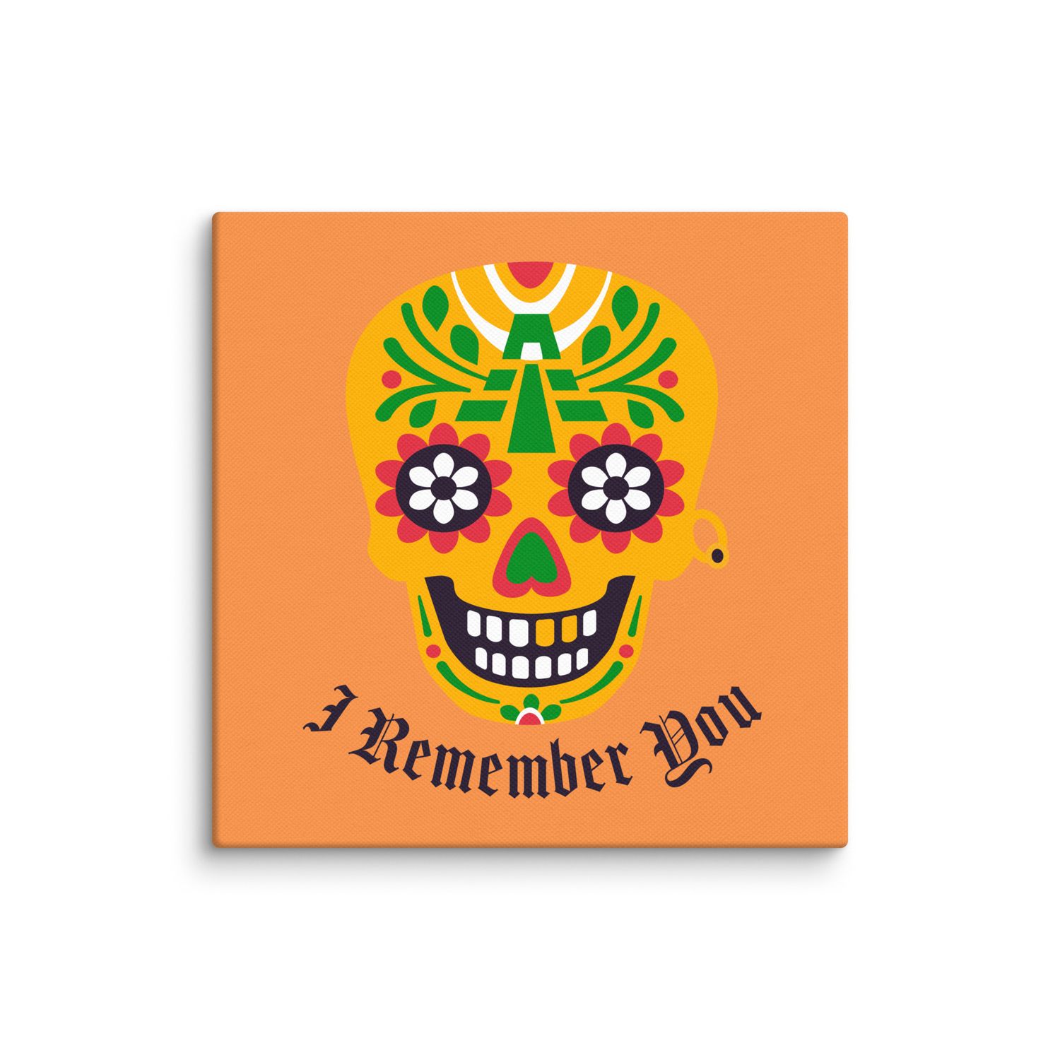 Mexican Calaca / Skull  square canvas print