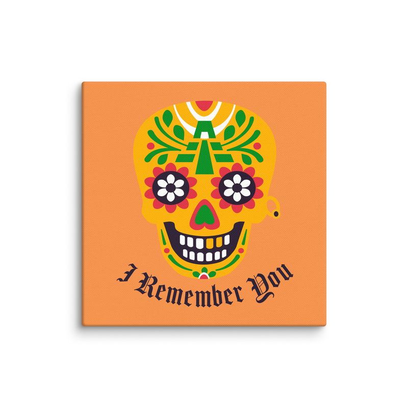 Mexican Calaca / Skull  square canvas print