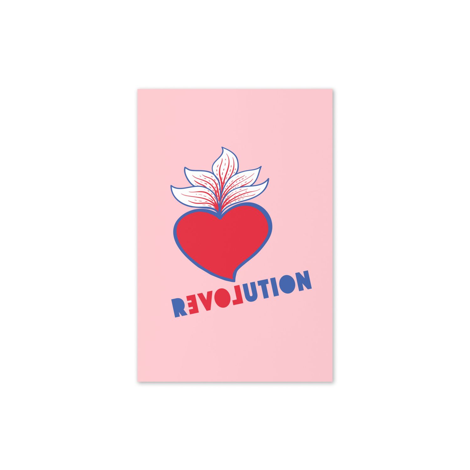 REVOLUTION LOVE greeting card