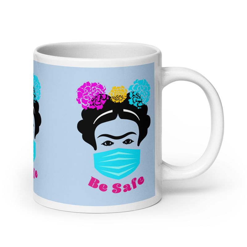 Frida Be Safe glossy mug by LaNetaNetaShop