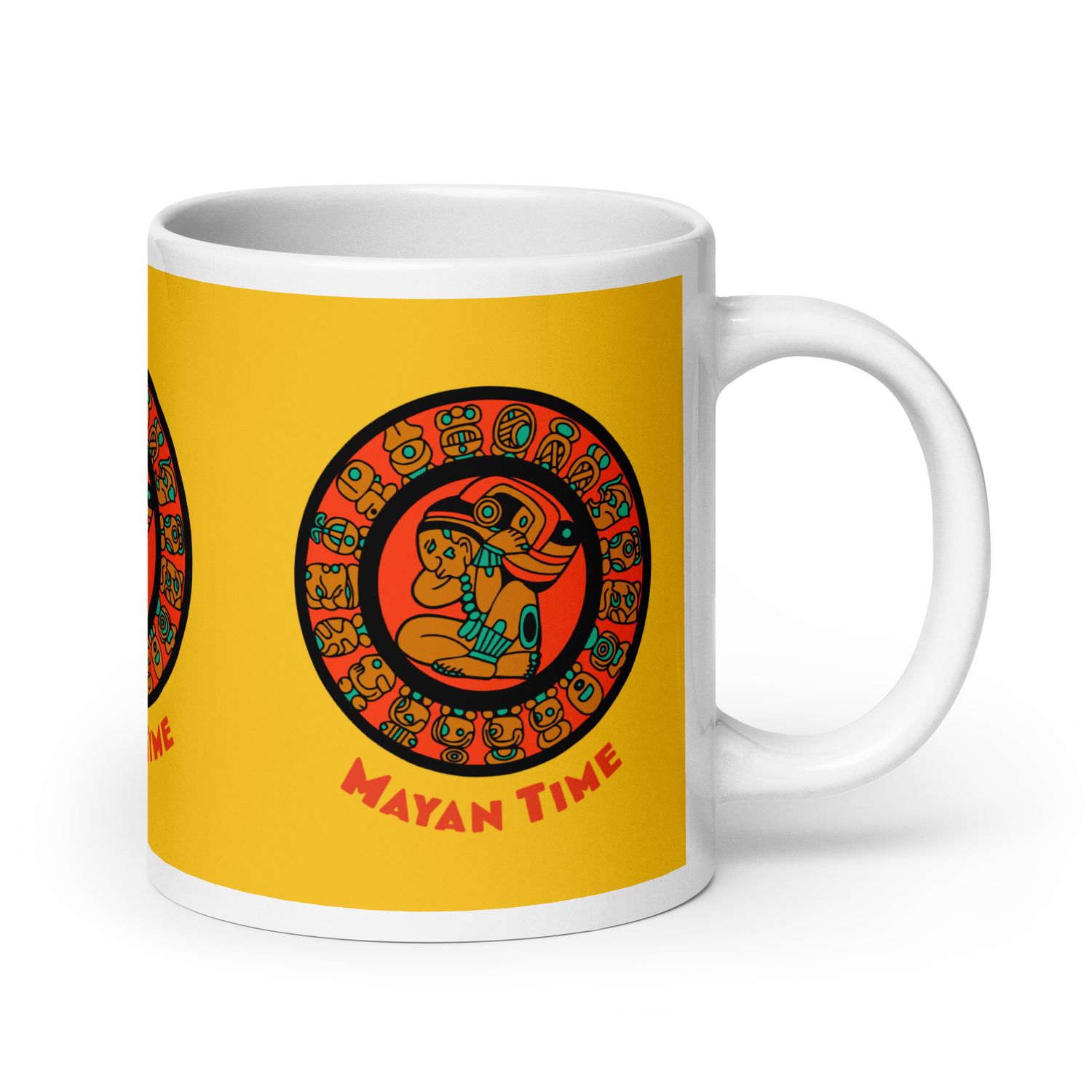 Mayan Calendar, Mayan Time glossy mug