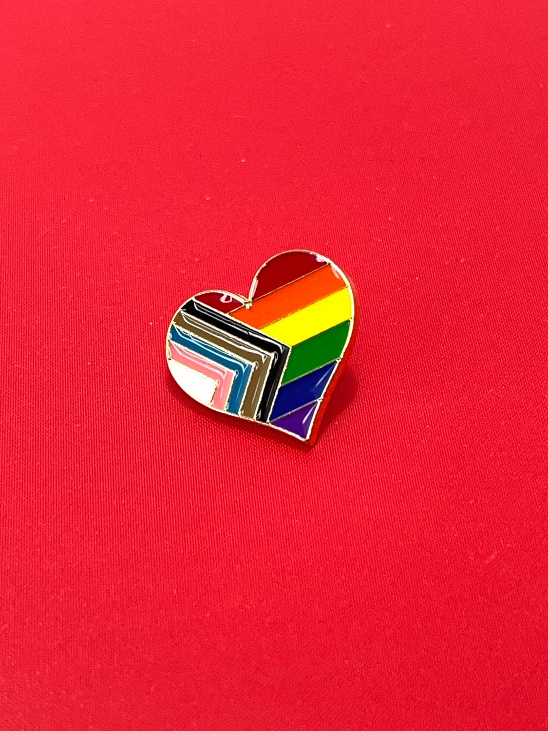 LGBT Rainbow Hearth Lapel Pin, Pride Pin, LGBTQ Badge, Equality Accessory, Pride Gift, PRIDE, LGBT, Metal Enamel Lapel Pin