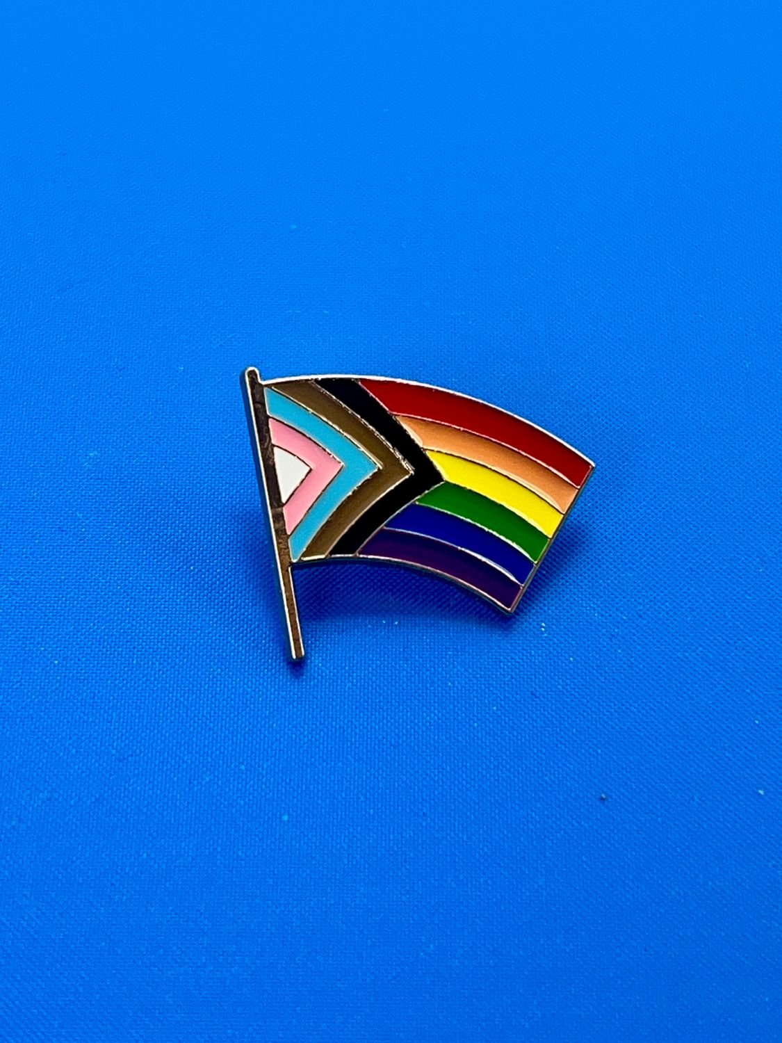 LGBT Rainbow Flag Lapel Pin, Hearth Pin, Pride Pin, LGBTQ Badge, Equality Accessory, Pride Gift, Pride Flag on a pol
