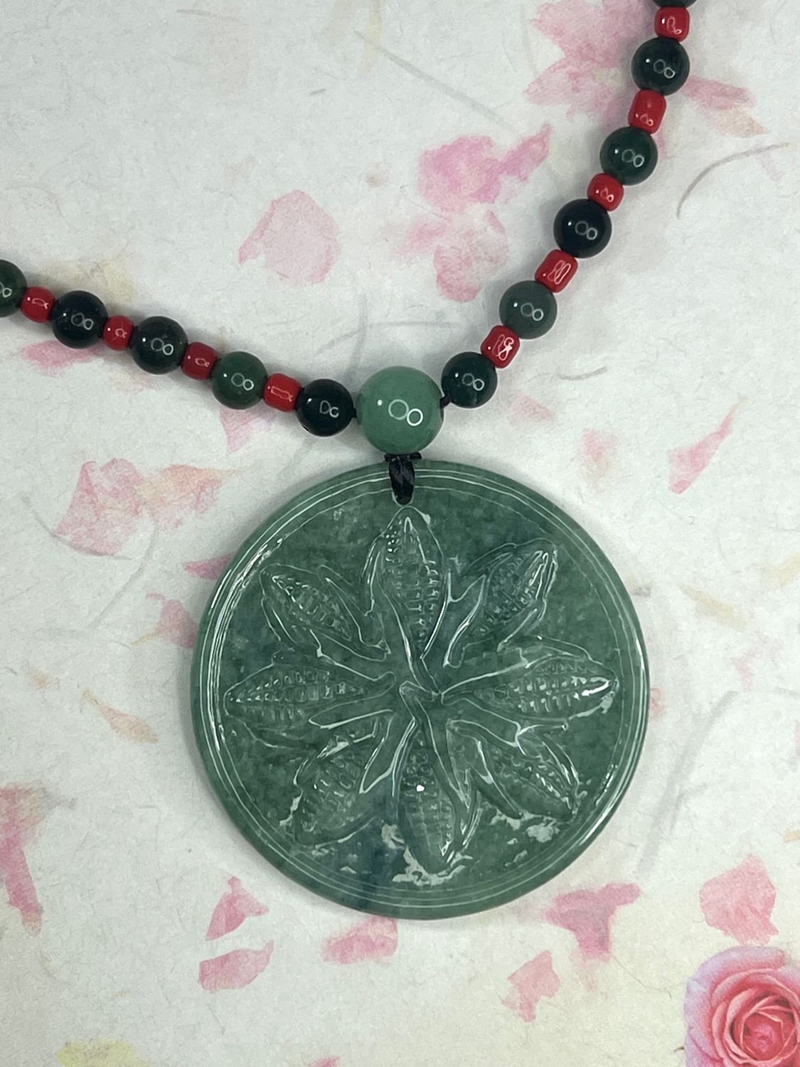Mayan Spirituality Pendant Necklace, Sacred Corn Mandala Design, Mayan Culture Jewelry, Spiritual Gift, Pagan Charm