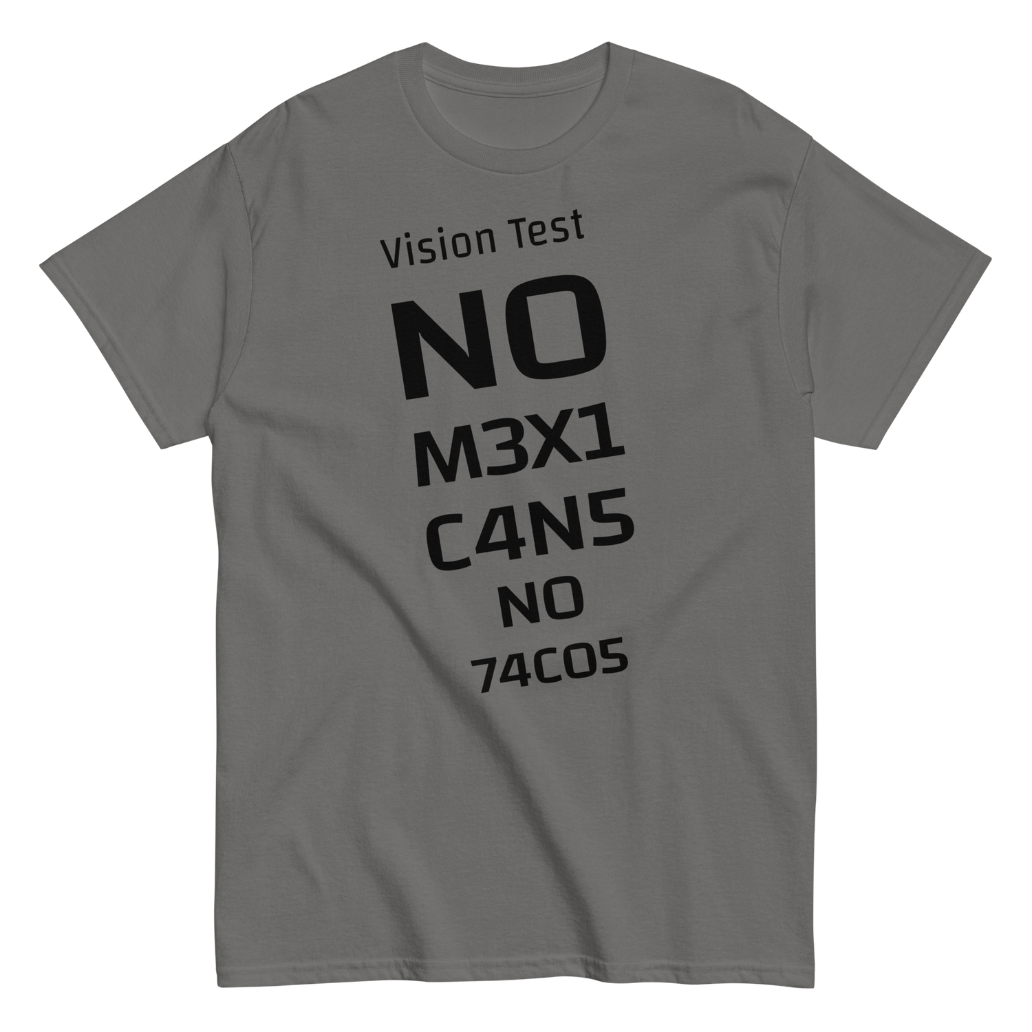 No Mexicans No Tacos Gildan 5000 Heavy Cotton Classic Unisex T-Shirt. Letters and Numbers Anagram