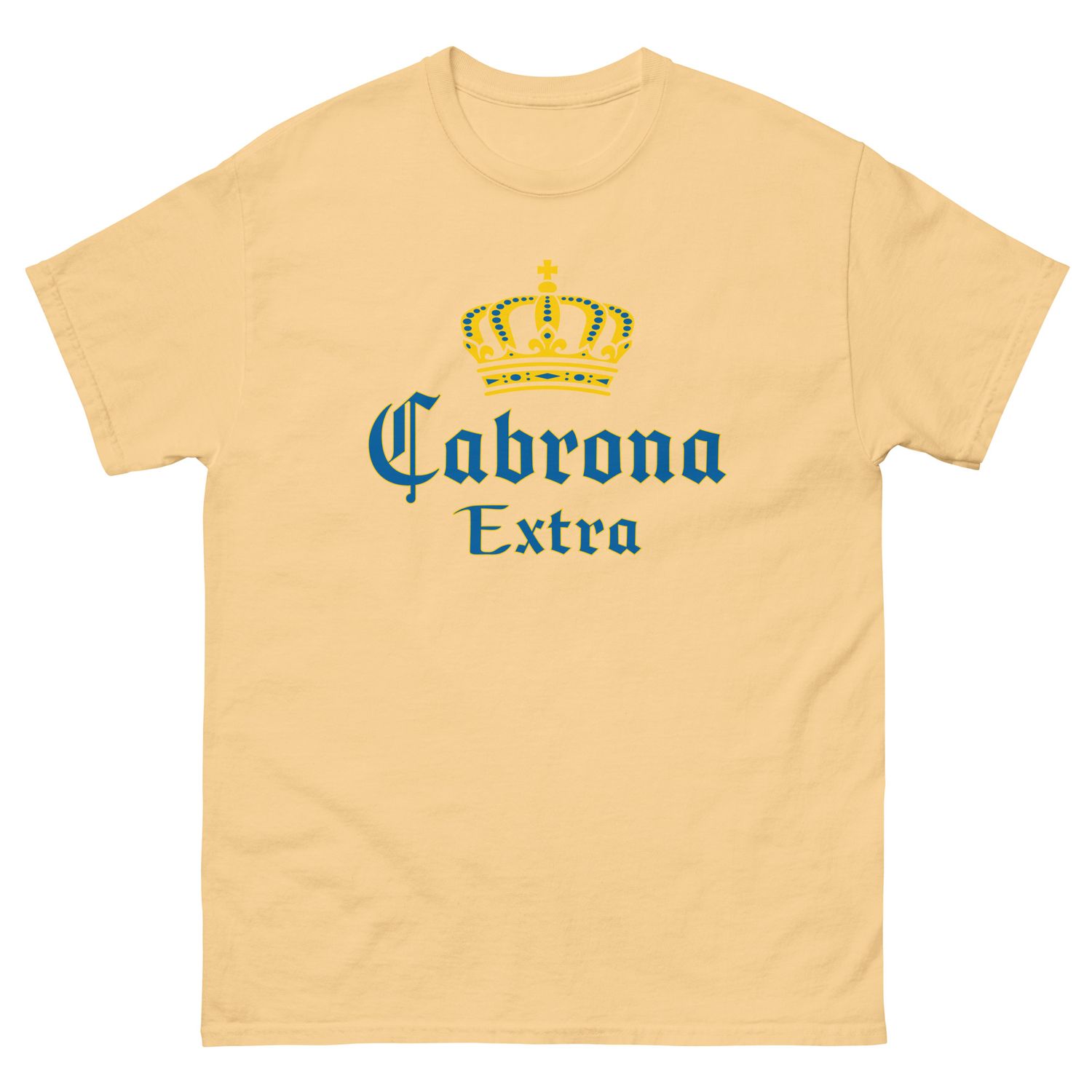 Cabrona Extra Gildan 5000 Heavy Cotton Classic Unisex T-Shirt, with Mexican Beer Parody Design