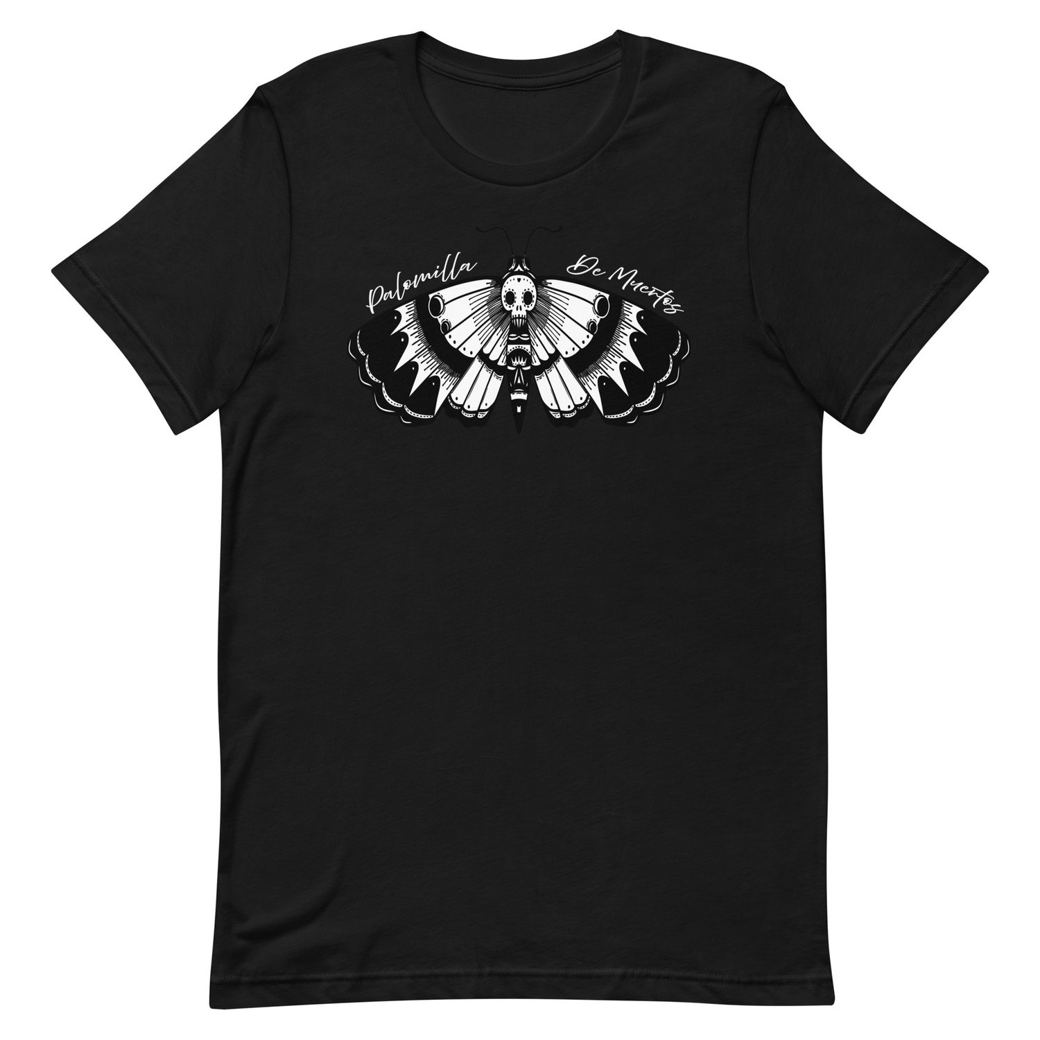 Palomilla De Muertos, Day of The Dead Moth Soft Unisex Bella Canvas Tee