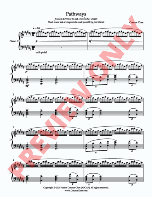 Digital Sheet Music - Pathways (2 Pianos or 4 Hands)